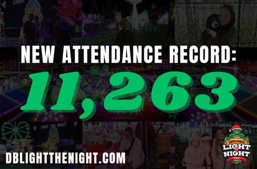 SALANGO LAW DIRTY BIRDS LIGHT THE NIGHT PRESENTED BY GOMART BREAKS ATTENDANCE RECORD WITH OVER 11,000 ATTENDEES ON SATURDAY