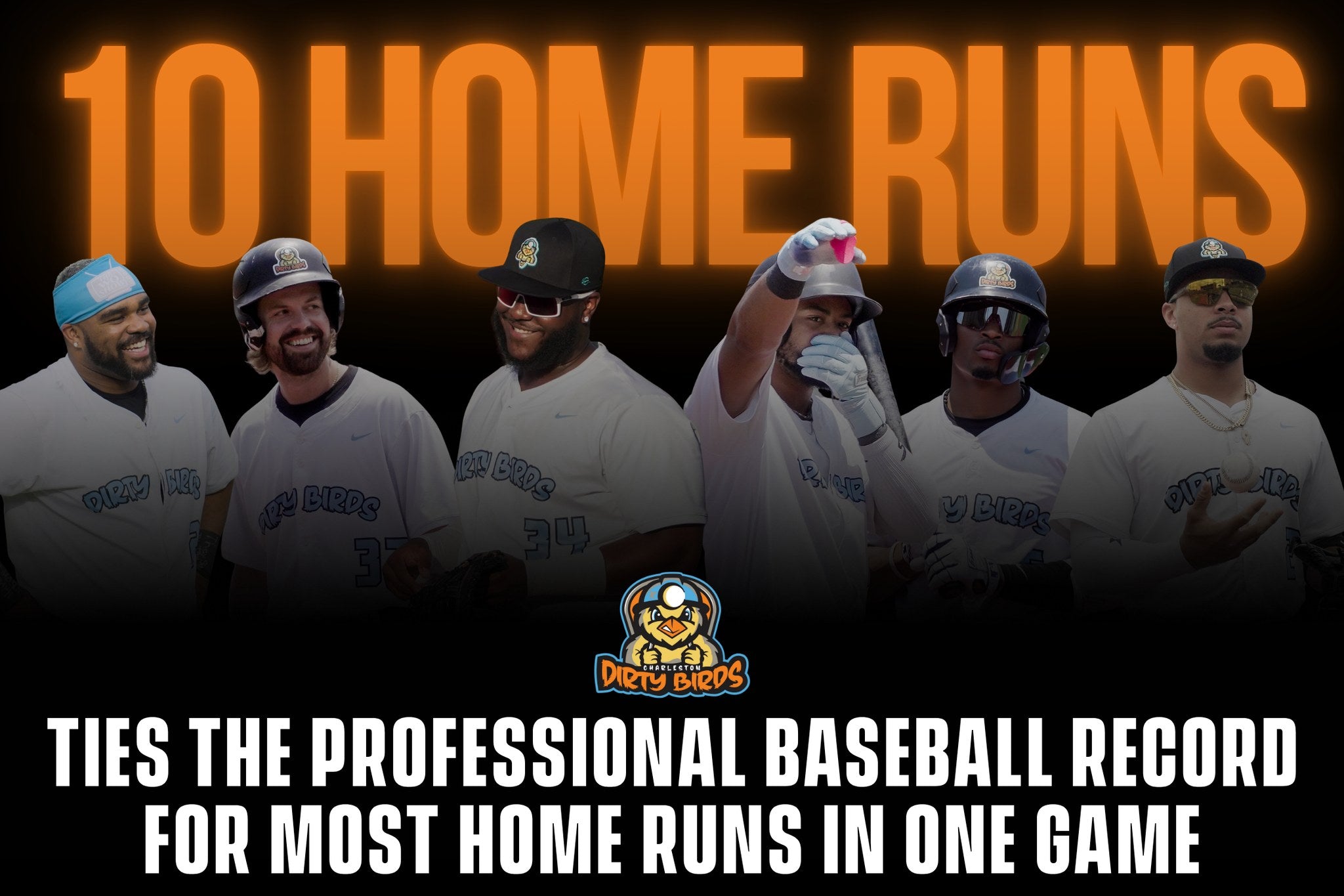 Dirty Birds Hit 10 Home Runs to Tie Professional Baseball Record