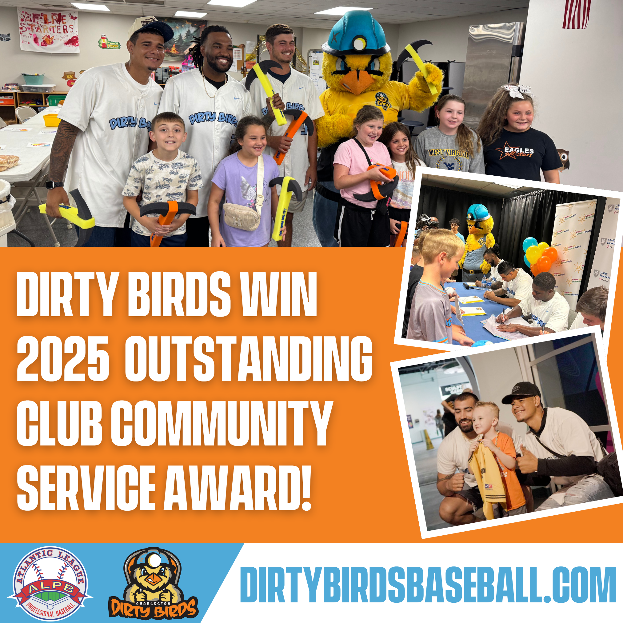 Dirty Birds Honored with ALPB Outstanding Club Community Service Award