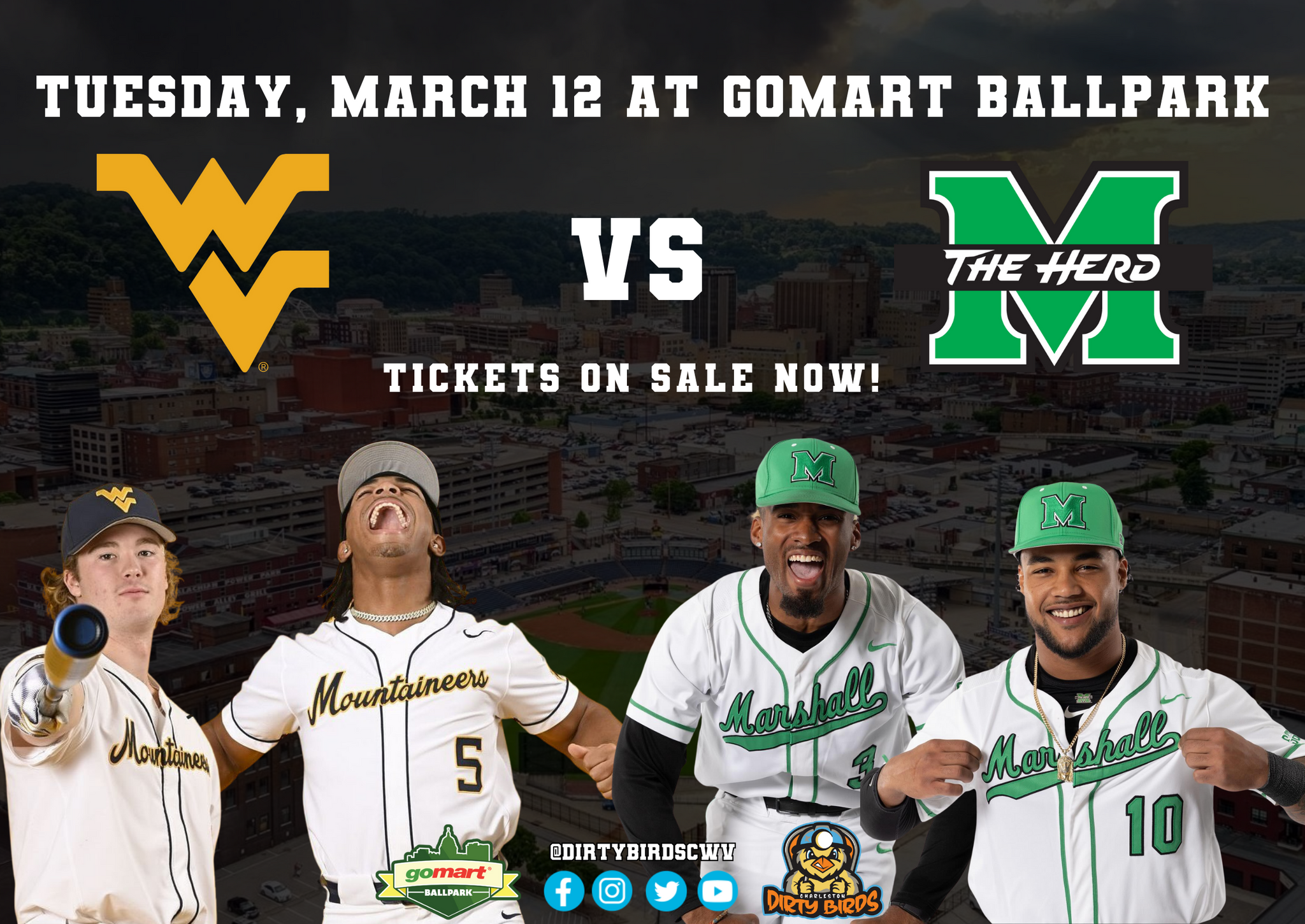 DIRTY BIRDS TO HOST MARSHALL VS. WVU GAME ON MARCH 12