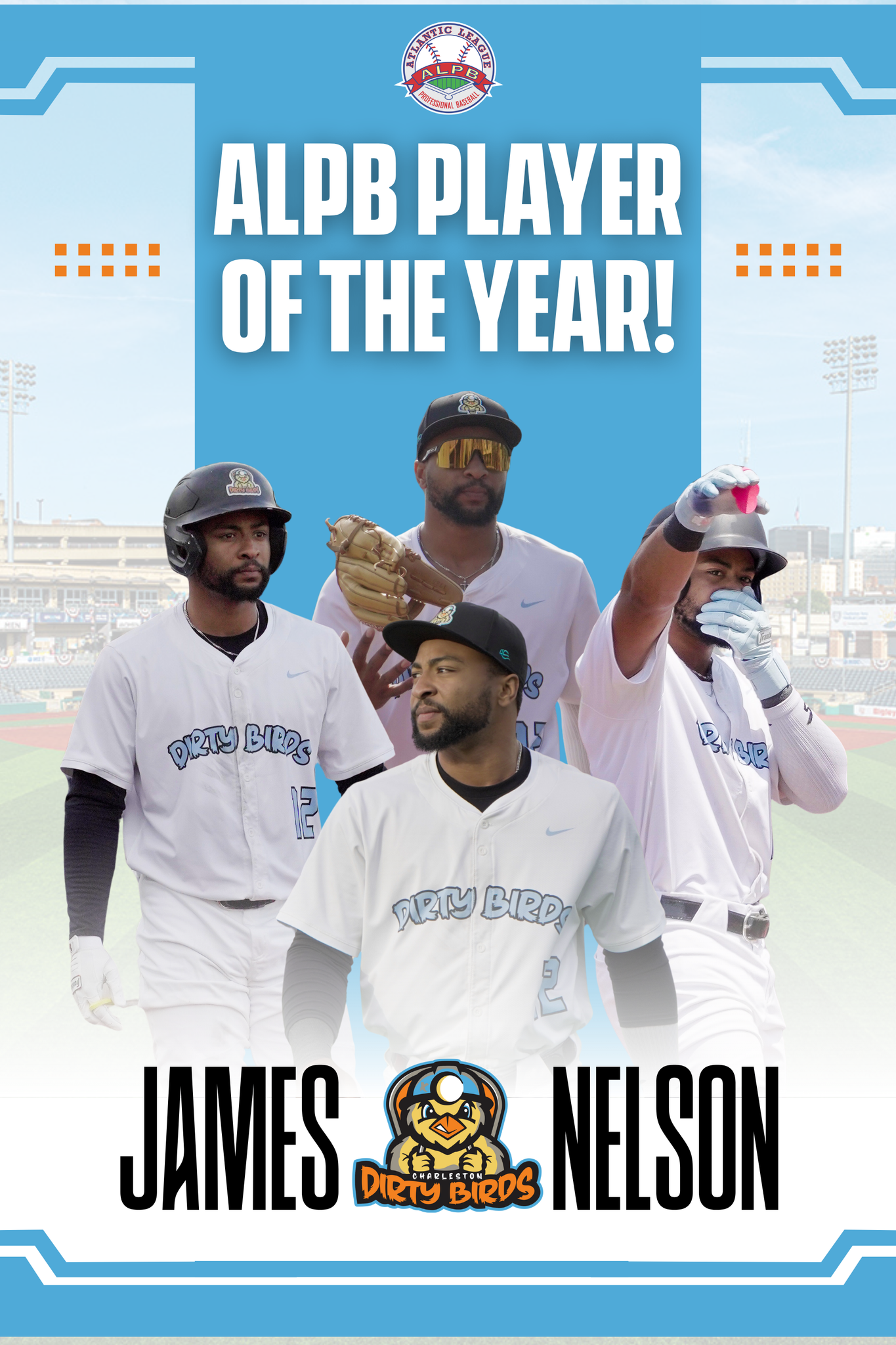 Dirty Birds’ James Nelson Named Player of the Year This is the Second Consecutive Year a Dirty Bird has been Awarded this Honor