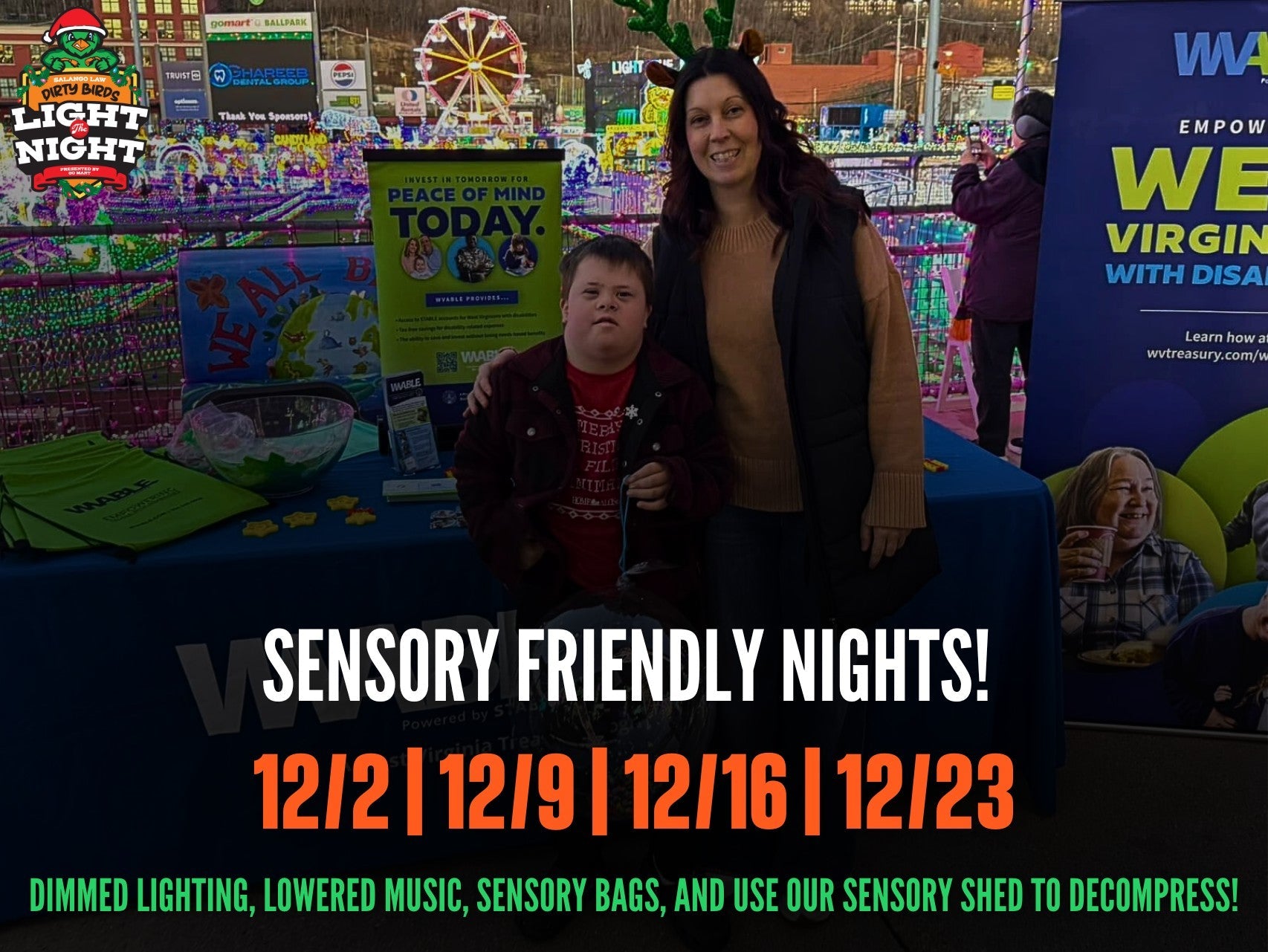 Salango Law Dirty Birds Light the Night Presented by GoMart Announces Return of Sensory-Friendly Nights for 2025 Holiday Season