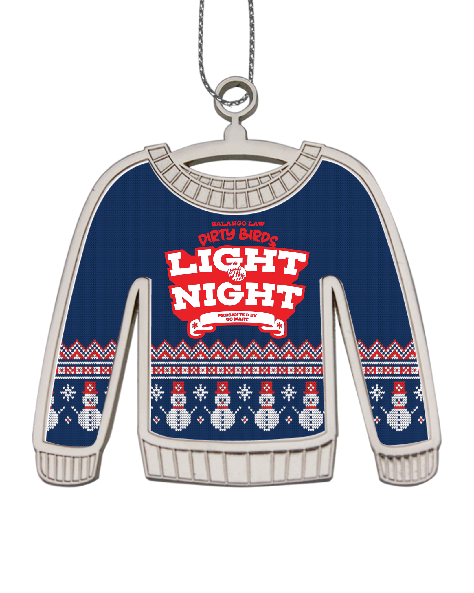 Metal Light the Night Christmas Ornament