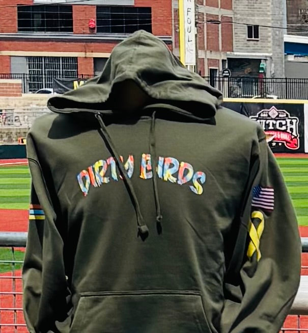 Green Military Hoodie