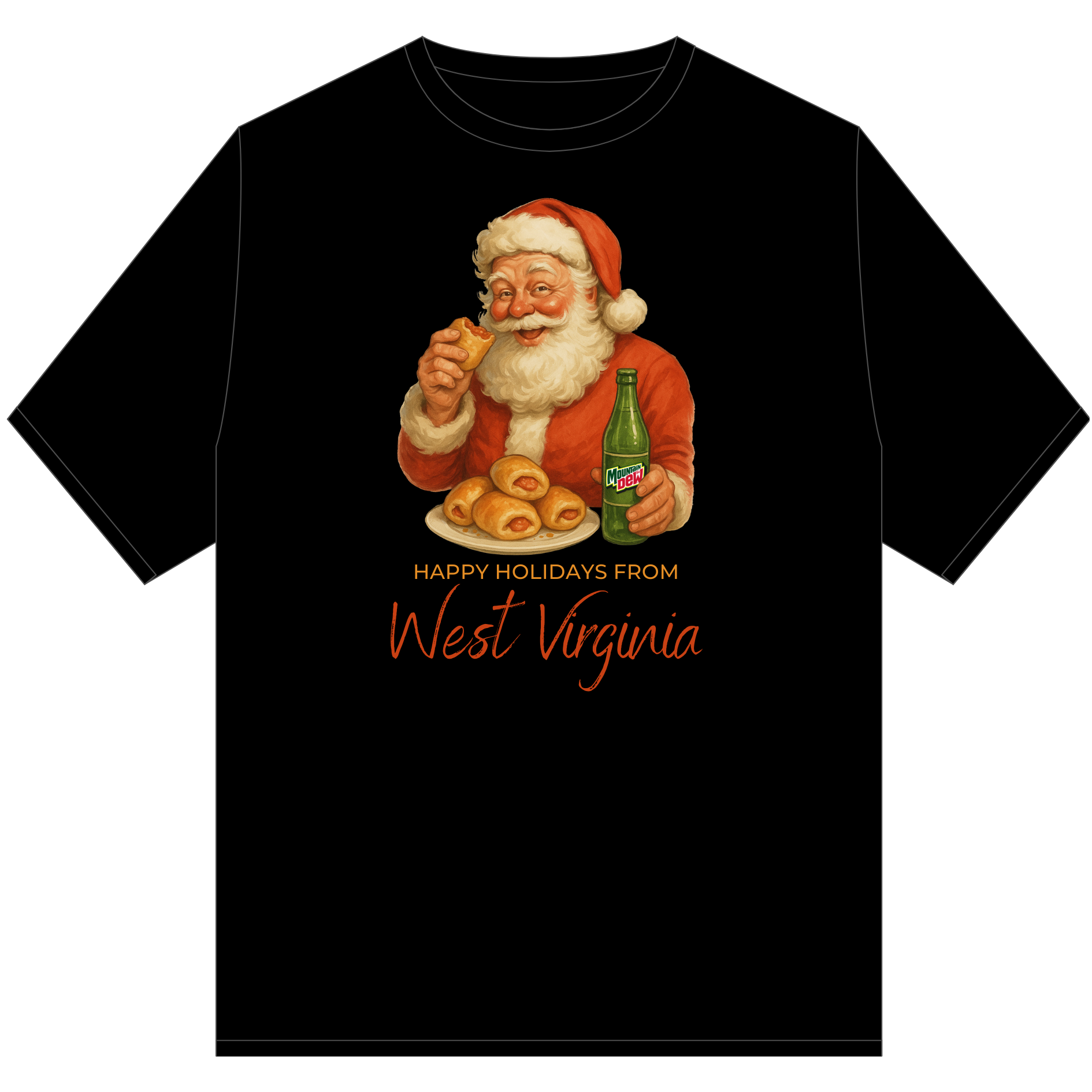 Mountain Dew Santa Tee