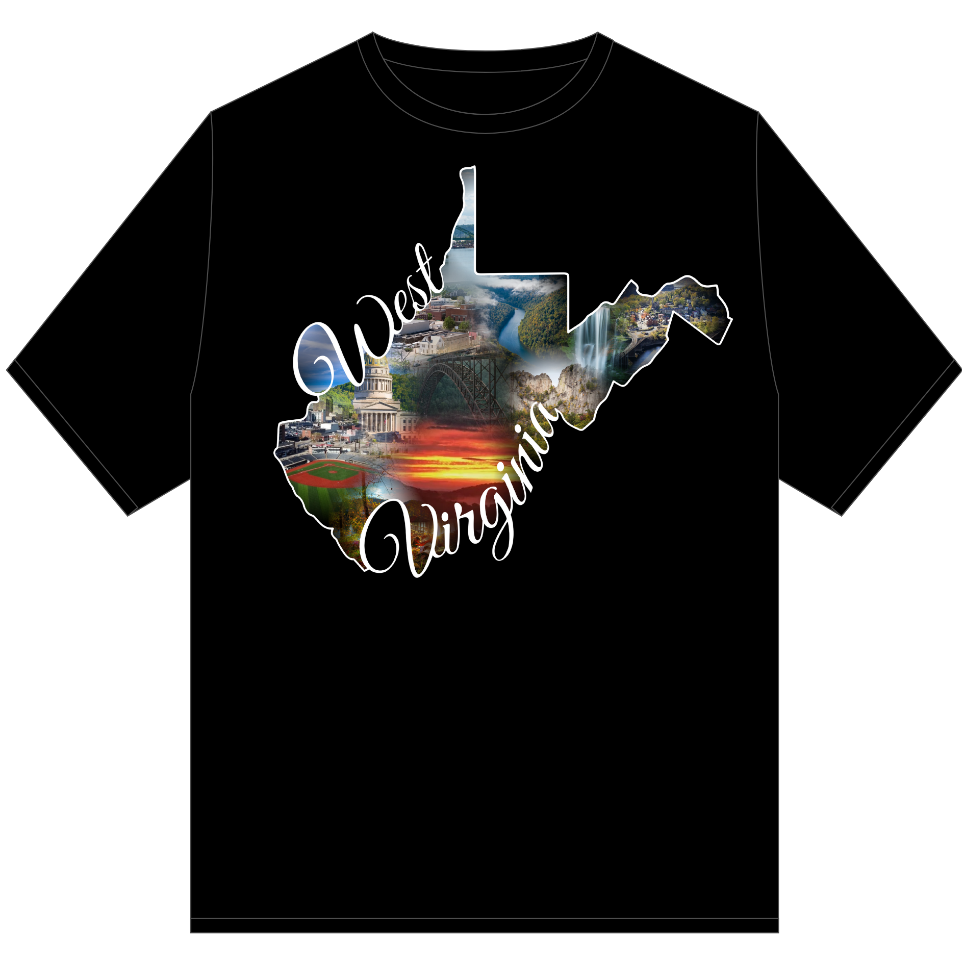 WV State Outline Tee