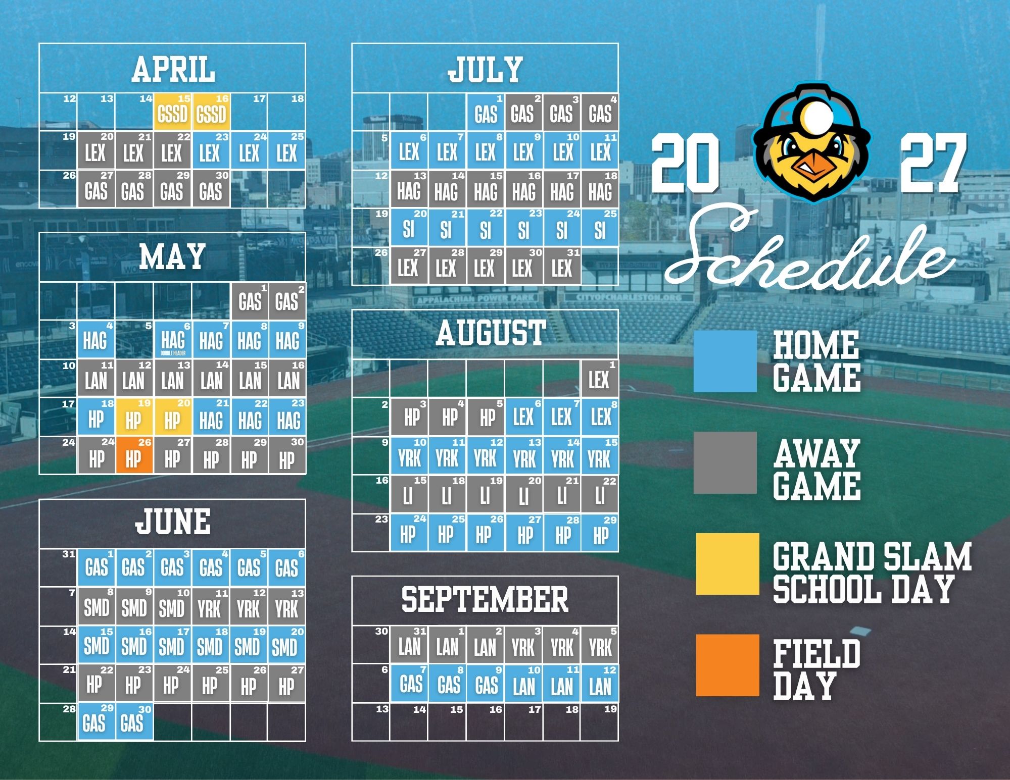 2027 Schedule